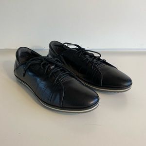 Carlo Pazolini Black Leather Dress Shoes/ Sneakers Size US 8.5 EU 41